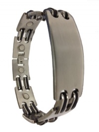 Dynamis jewelry 7-Link 16mm wide magnetic stainless steel bracelet