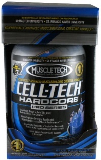 Muscletech Cell-Tech Hardcore Pro, Blue Raspberry, 4.4-Pound