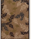 Couristan 5780/0011 URBANE Fairview 75-Inch by 110-Inch Polypropylene Area Rug, Tan/Charcoal