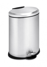 Honey-Can-Do TRS-01447 Oval Stainless Steel Step Can, 12-Liter