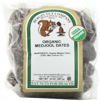 Bergin Nut Company Organic Medjool Dates, 14-Ounce Bags (Pack of 2)