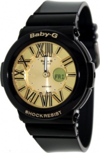 Casio Baby G Neon Illuminator Gold Dial Women's Watch - BGA160-1B