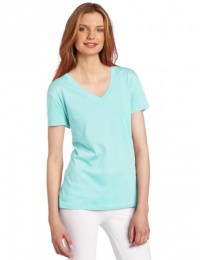 Hue Women's Solid Ss V-neck Sleep Tee