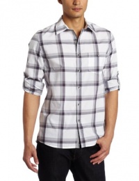 Kenneth Cole Men's Exploded Plaid Shirt