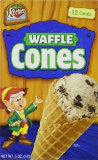 Keebler Ice Cream Waffle Cones, 12-Count Cones (Pack of 6)