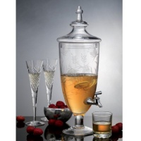 Godinger Savannah Glass Dispenser with Spout