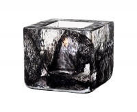 Kosta Boda Brick Votive, Black