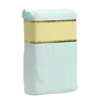 Full Size - Light Blue Solid Bed Skirt / Dust Ruffle - 14 Inch Drop, 2 Inverted Pleated Corners - Available in Many Colors And Sizes