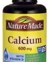 Nature Made Calcium with Vitamin D3 -- 600 mg - 100 Liquid Softgels