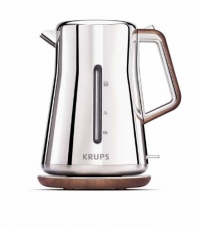 KRUPS BW600 Silver Art Collection 2-Quart Electric Kettle with Stainless Steel Housing, Silver