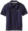 Nautica Boys 2-7 F13 Solid Pique Polo, Peacoat, X-Large