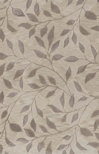 Dalyn Studio Ivory, Taupe And Khaki Vines On Subtle Diamond Pattern 5 by 7 feet 9-Inch Area Rug