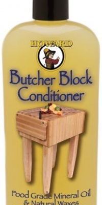 Howard BBC012 Butcher Block Conditioner Food Grade Mineral Oil and Natural Waxes, 12-Ounces