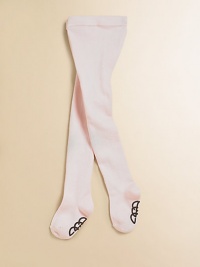 Stretchy knit cotton tights are extra thick and opaque to keep little legs cozy and warm.Elastic waistbandRubber logo feet for extra traction80% cotton/17% nylon/3% spandexMachine washImported