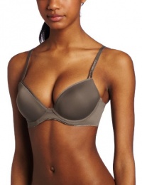 Calvin Klein Women's Seductive Comfort New Tailored Customized Lift Bra, French Roast, 32C