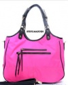 Steve Madden Steven Fuchsia Pink Tote Handbag Crossbody