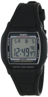 Casio Men's W201-1AV Alarm Chronograph Watch