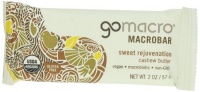 MACROBARS Organic Variety Pack of Peanut Protein, Tahini Date, and Cashew Butter, 2 oz Bars (Pack of 15)