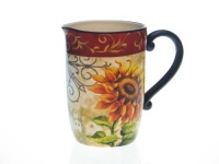 Certified International Tuscan Sunflower Pitcher, 3-Quart