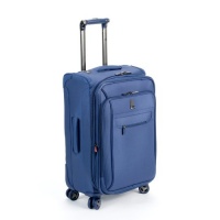 Delsey Luggage Helium X'pert Lite Ultra Light Carry On 4 Wheel Spinner Suiter Upright, Blue, 21 Inch