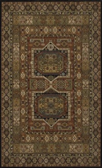 Area Rug 9x13 Rectangle Transitional Black Color - Momeni Persian Garden Rug from RugPal