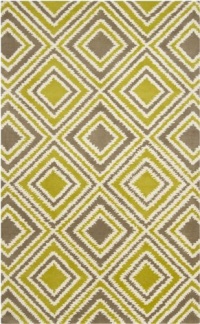 Area Rug 5x8 Rectangle Transitional Green-Yellow Color - Surya Naya Rug from RugPal