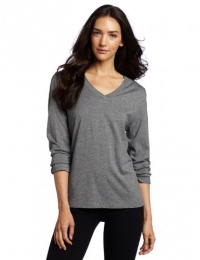 HUE Women's Long Sleeve V-Neck Sleep Tee