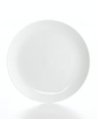 Clean slate. The Cellar's Whiteware Coupe dinner plates combine a fresh white glaze and smooth coupe shape in durable, lightweight porcelain for unparalleled versatility.