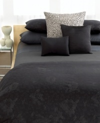 Dark as the night, the Gardenia bedskirt from Calvin Klein finishes your bed with a touch of drama and a look of luxury. Featuring 220-thread count combed cotton percale. Reactive dyed for lasting color and a softer hand. (Clearance)