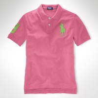 Ralph Lauren Toddler Boy's Big Pony Polo, 5, Wesley Pink