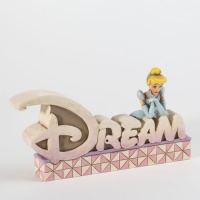 Disney Traditions by Jim Shore Dream Inspirational Word Plaque 4-1/2-Inch