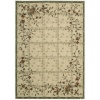 Nourison Cambria Ivory Green Rug, 2-Feet by 2.9-Feet