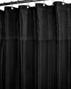 Park B. Smith Tuxedo Pleat Watershed Shower Curtain, Black