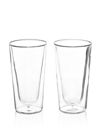 Luigi Bormioli Set of 2 Duos Beverage Glasses, Clear, 15-Ounce