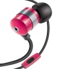 GOgroove audiOHM HF Earphones Wired Headset w/ Hands-Free Microphone ( Royal Red ) for Samsung , HTC , LG , Motorola , Nokia , BlackBerry , Apple iPhone & Many More Phones , Tablets , and MP3 Players