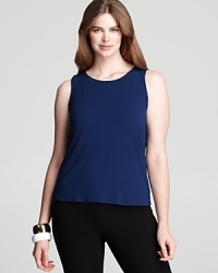 A delicious jewel tone infuses this Eileen Fisher Plus top with everyday elegance. Slip the style under a blazer for office chic, or brandish it with a chunky necklace for after-hours appeal.