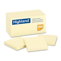 Highland Notes, 3 x 3-Inches, Yellow, 18-Pads/Pack