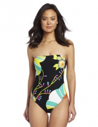 Trina Turk Women's Fuji Fans One Piece, Multi, 8