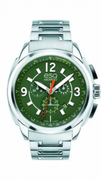 ESQ Movado Men's 07301416 esq Excel tm Stainless Steel with Green Dial Watch