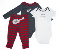 Carter's 3 Piece Future Rockster Bodysuit Pants Set Guitar