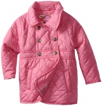 Dollhouse Girls 2-6X Little Girl Quilted Barn Jacket, Candy Pink, 6X