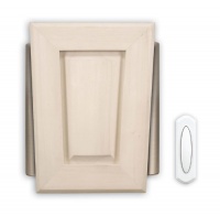 Heath Zenith SL-6270 Wireless Door Chime Kit Satin Nickel Tubes, Solid Maple Cover