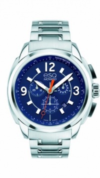 ESQ Movado Men's 07301417 esq Excel tm Stainless Steel Chrono with Blue Dial Watch