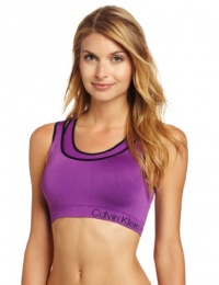 Calvin Klein Performance Women's Seamless Bra, Elderberry, Large/X-Large