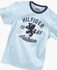 A classy style to take to school, this t-shirt from Tommy Hilfiger is a crisp look.