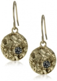 Kenneth Cole New York Textured Gold-Tone Drop Earrings