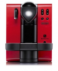 DeLonghi EN660.R Nespresso Lattissima Single-Serve Espresso Maker, Red