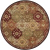 Area Rug 6x6 Round Traditional Red Color - Surya Caesar Rug from RugPal