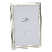 Lunt Silver Beads Frame, Silver, 4 x 6