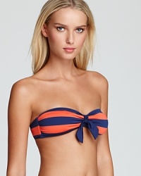 Just Splendid: The brand takes a nautical-inspired bandeau top beyond shipshape in a knotty-but-nice look.